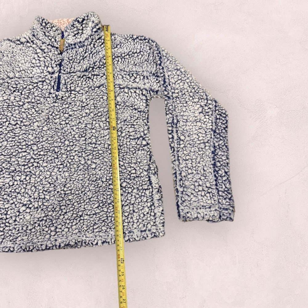 Pre-Owned Sherpa soft cozy pullover jacket for Girls 8-10 y/o S size. Warm. - Picture 11 of 14